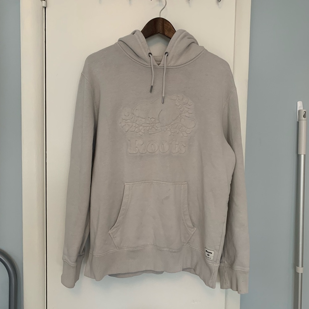 Roots hoodie size large.In pale grey - Picture 3 of 8